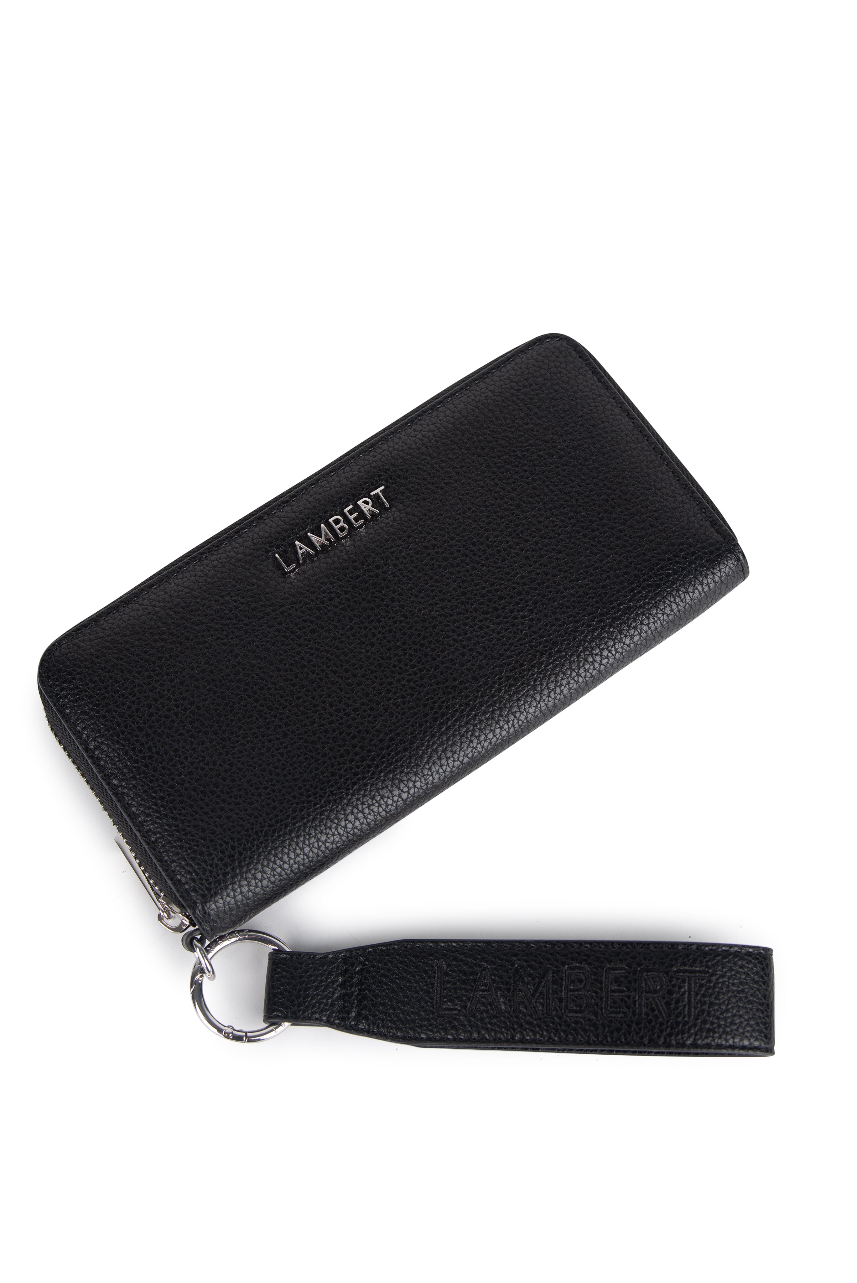Portefeuille en cuir vegan - Mina noir - Lambert | Mlle et Coco