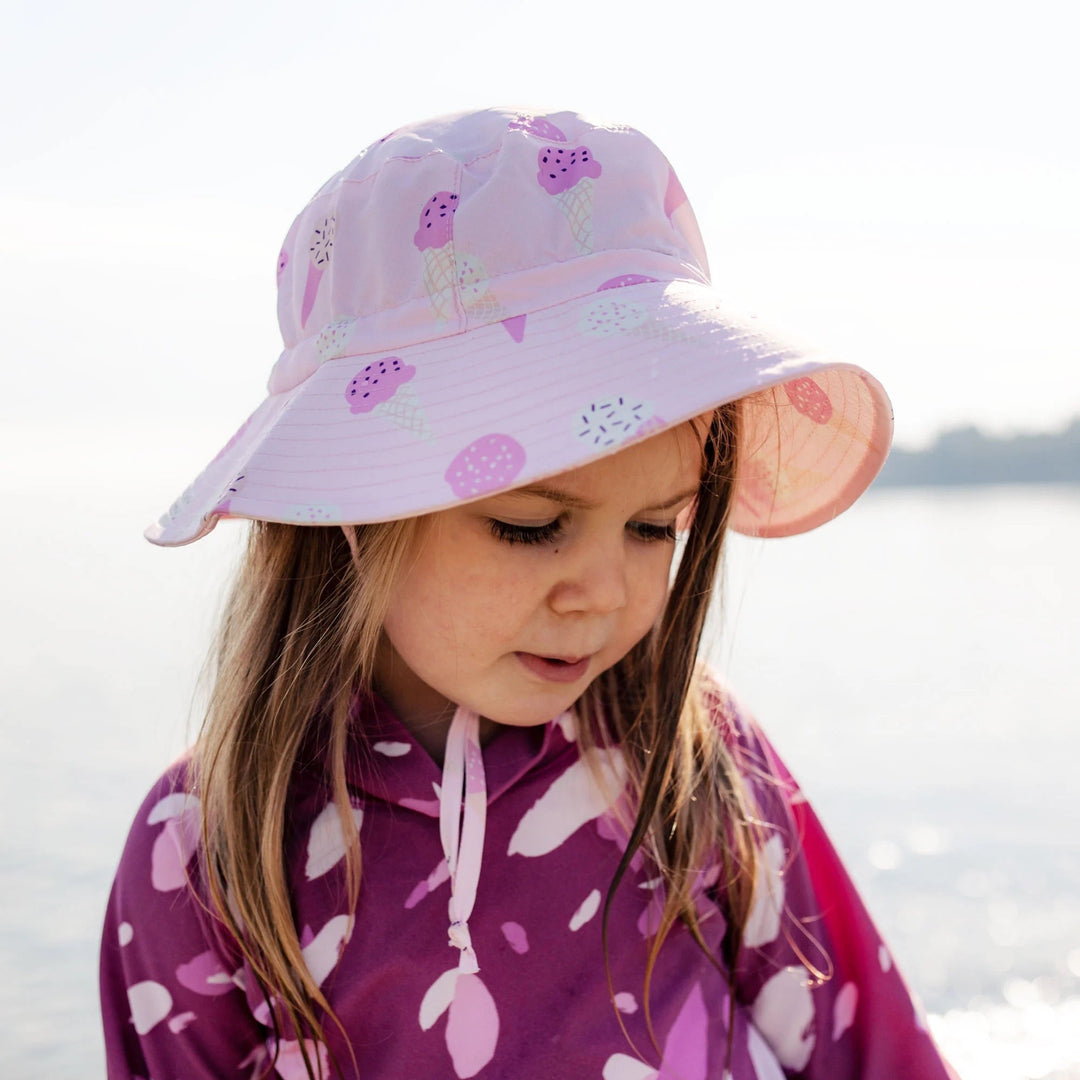 Chapeau Jan &amp; Jul avec motif crème glacée, vendu par Mlle &amp; Coco