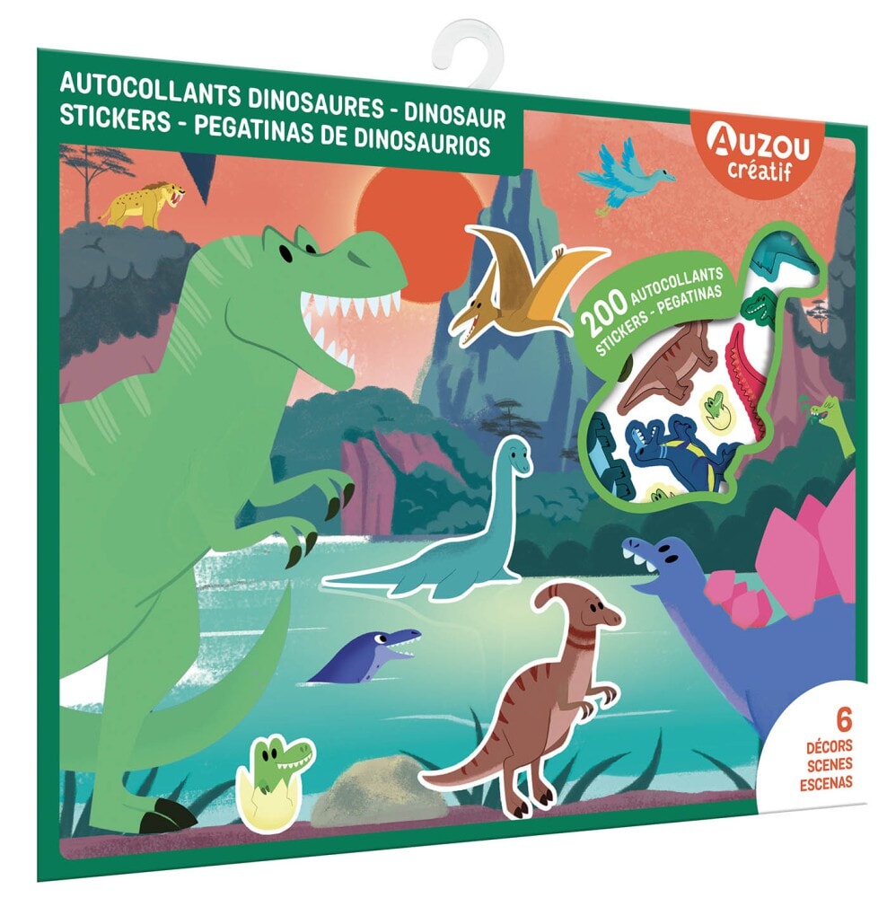 Autocollants Dinosaures Pour Fenêtres - Lot De 5 - PVC Coloré Et Réutilisable - Décoration Intérieure Enfants