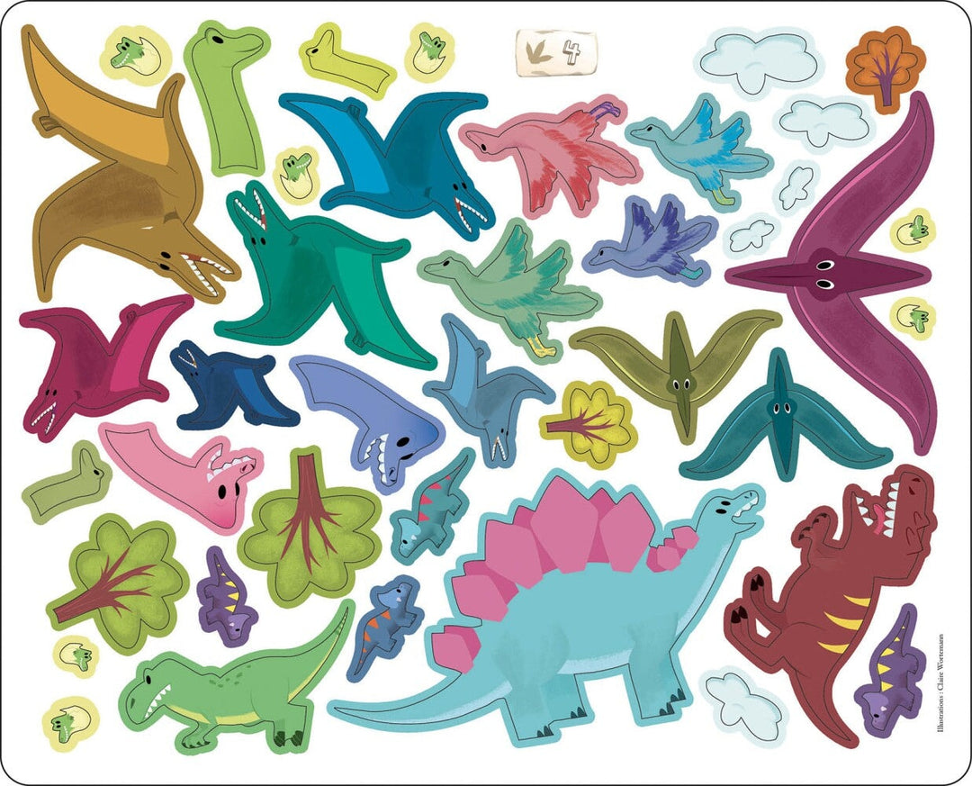 Auzou, bricolage 200 autocollants thème des dinosaures