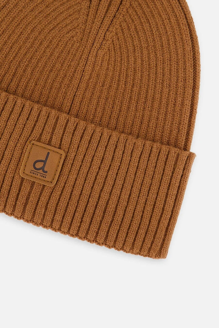 Bonnet mi-saison en tricot Brun cassonade Deux par Deux Mlle et Coco