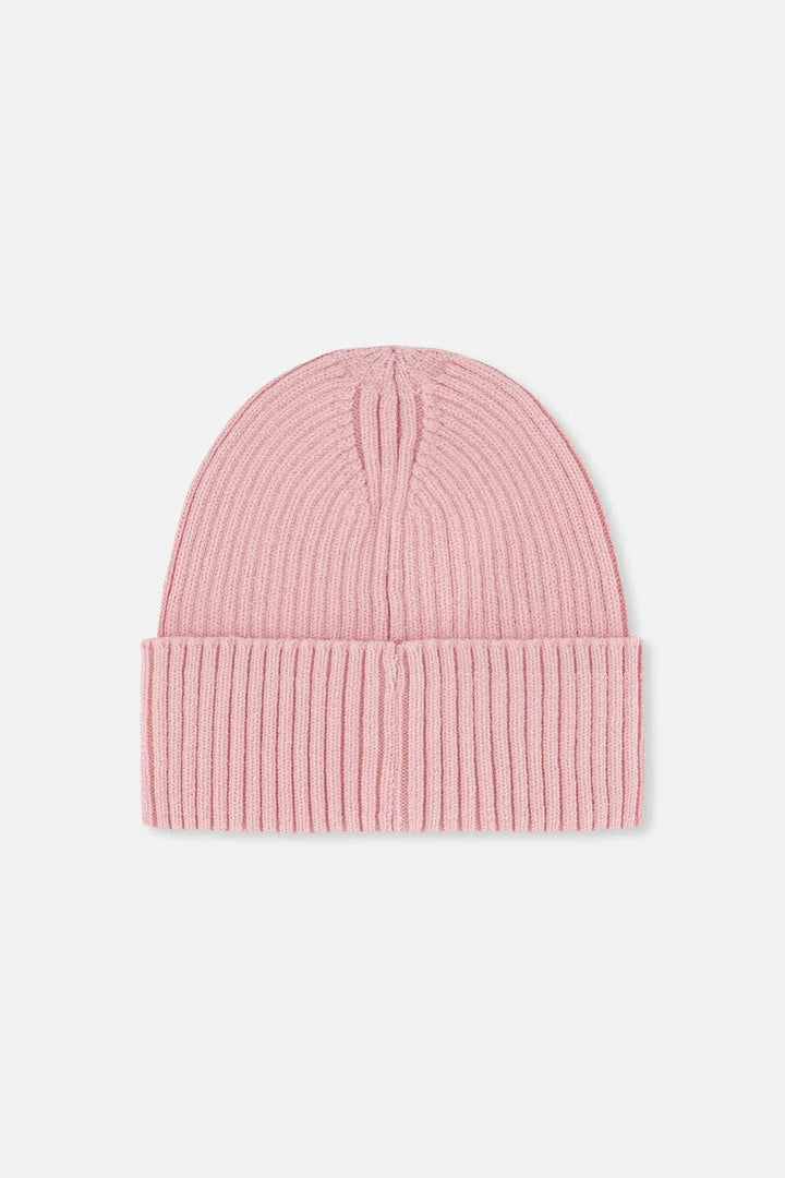 Bonnet mi-saison en tricot Vieux rose Deux par Deux Mlle et Coco