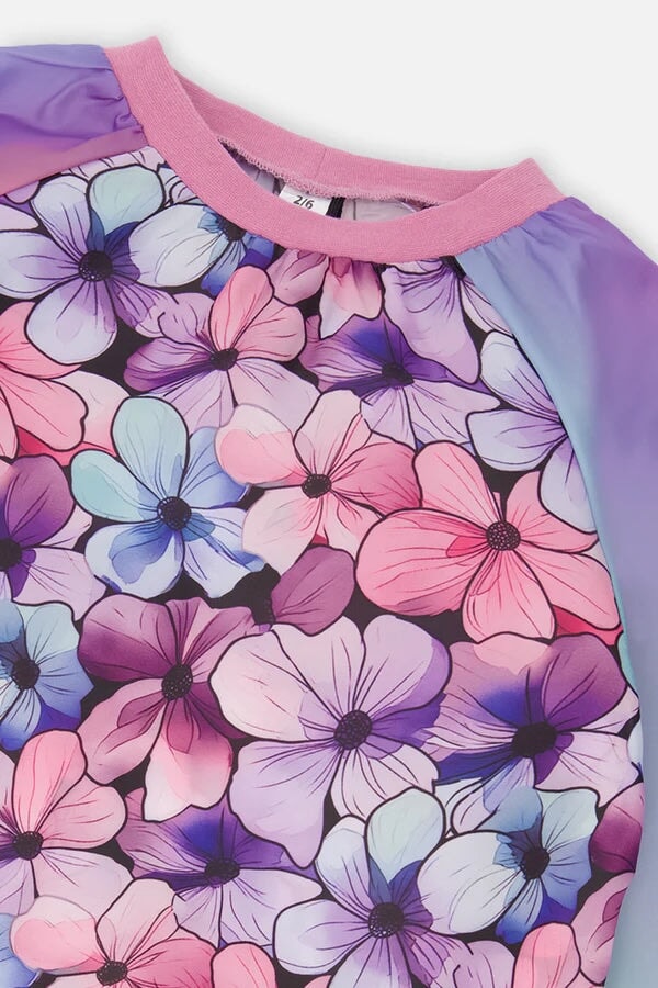 Tablier pour peinture imprimé fleurs Deux par Deux Mll et Coco