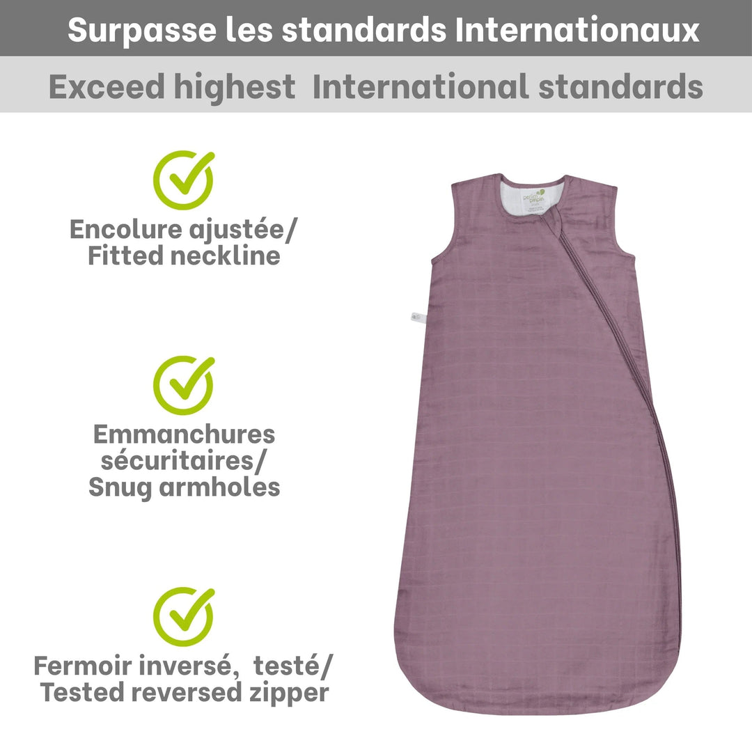 sac nuit prune 0.7 tog Perlimpinpin accessoire bébé 