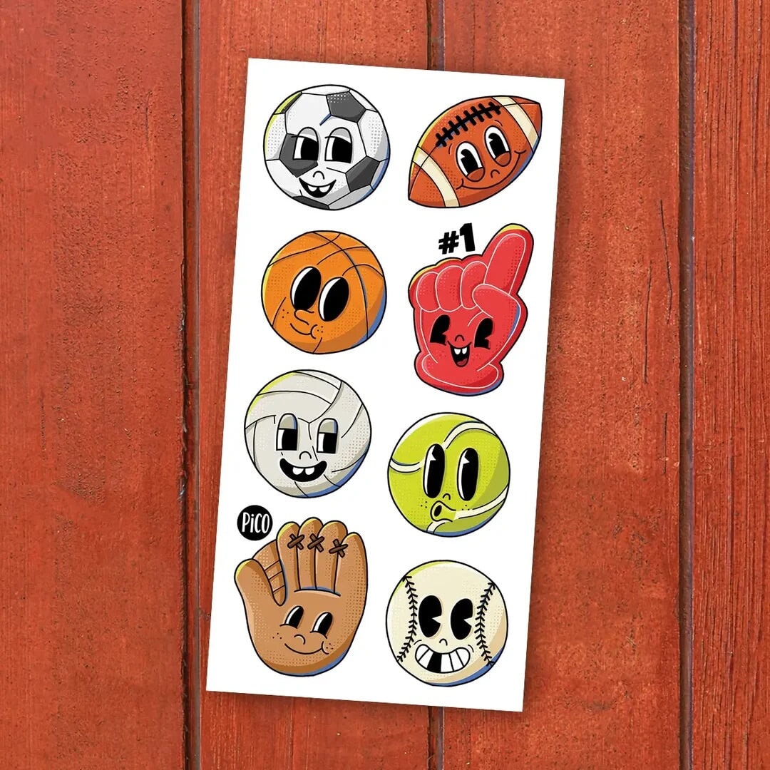 Tatouages temporaires - Ballons Sportifs - Pico tatouage Jouet/jeux Pico tatouage 