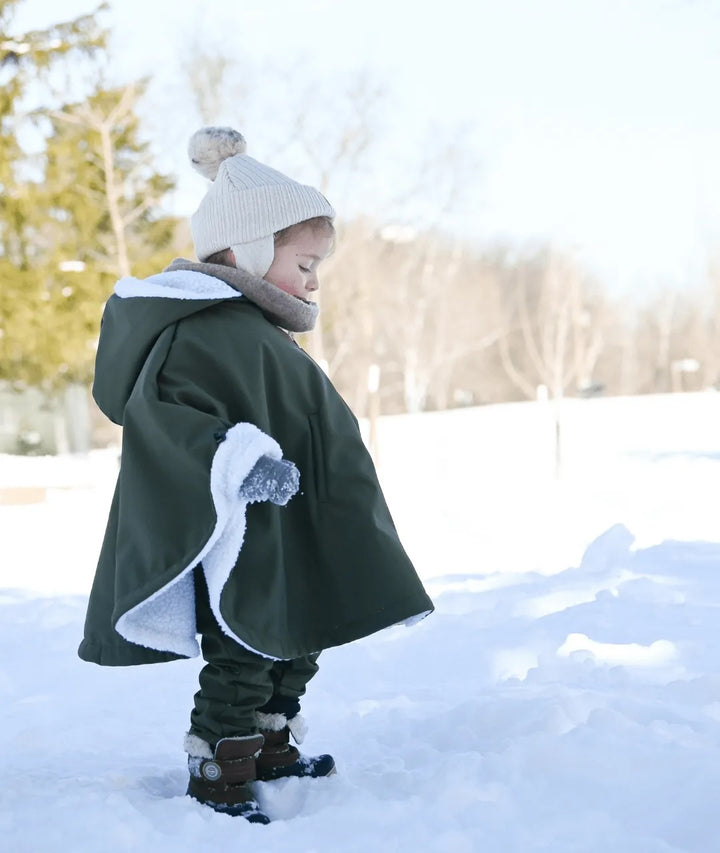 Housse poncho 3 en 1 olive bébé jusqu&