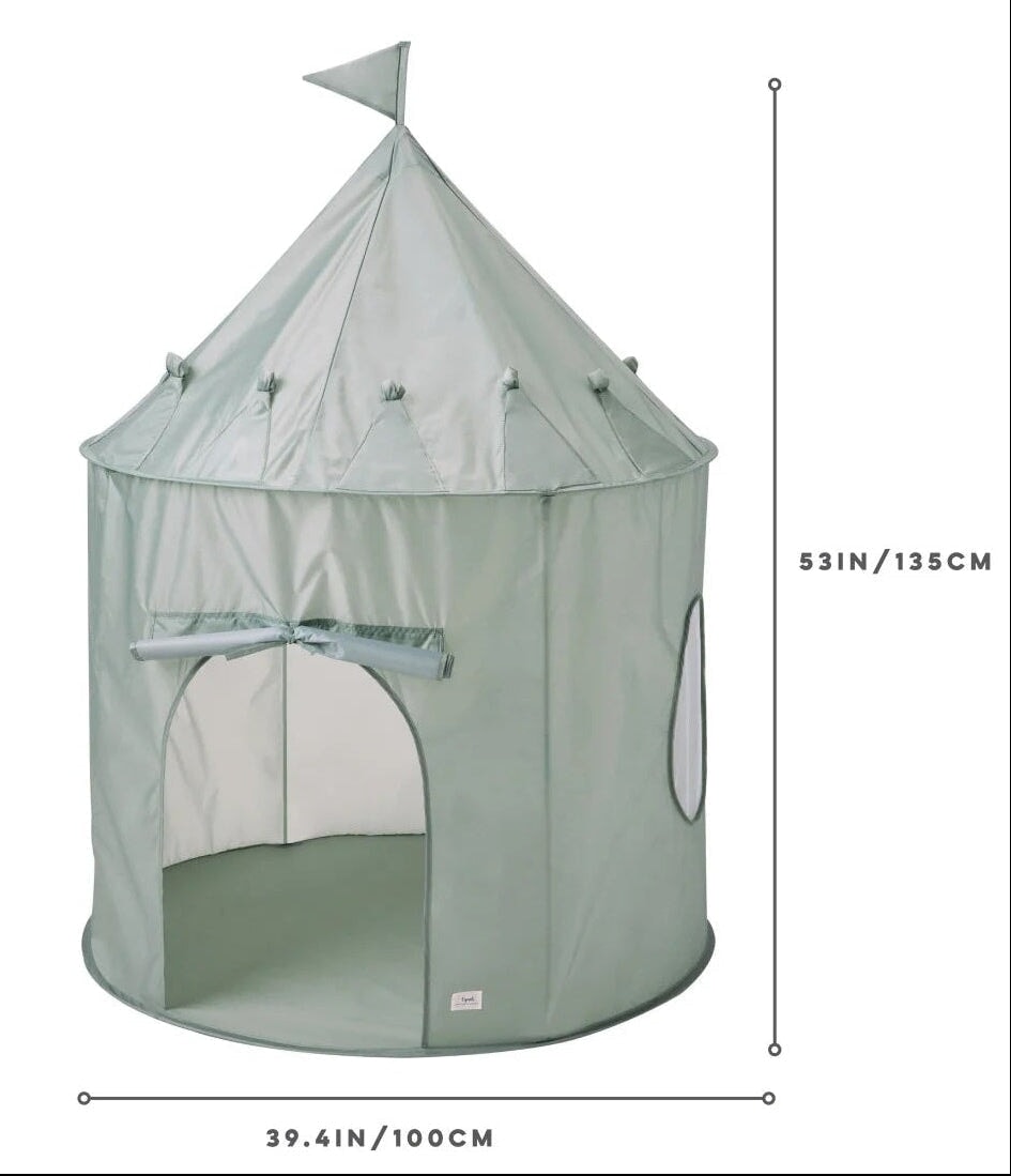 tente de jeu 3 sprout vert Mlle et Coco chateau