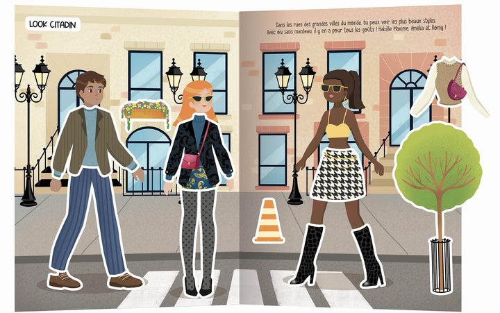 Mes 500 autocollants créatifs Mes créations de mode Auzou éditions Mlle et Coco