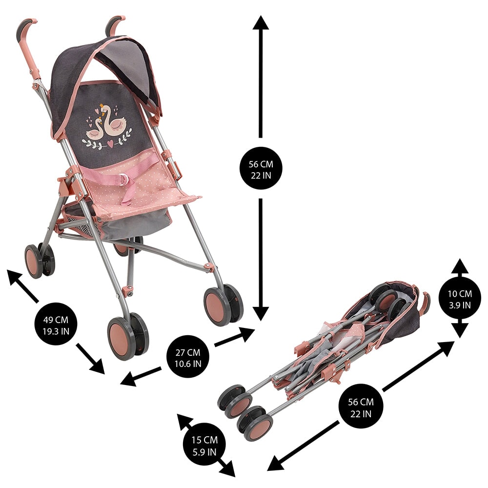 Poussette Danny Deluxe, little Swan, 509 Crew, jouet enfant