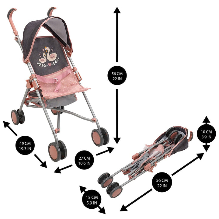 Poussette Danny Deluxe, little Swan, 509 Crew, jouet enfant