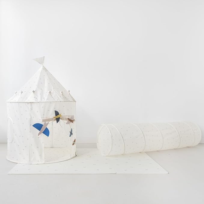 Tunnel recyclé tissu 3 sprouts jeu enfant Mlle et Coco