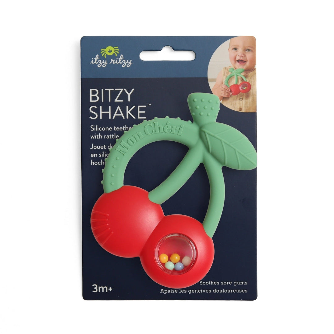 jouet de dentition hochet cerise Bity shake Mlle et Coco
