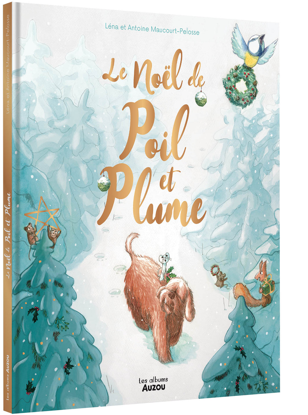 Livre - Le Noël de Poil et Plume - Auzou Éditions