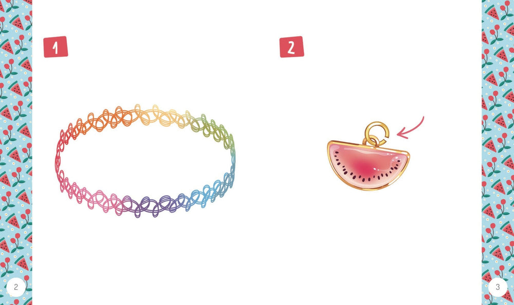 Bricolage Bijoux fruités Auzou Édition Mlle et Coco