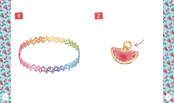 Bricolage Bijoux fruités Auzou Édition Mlle et Coco
