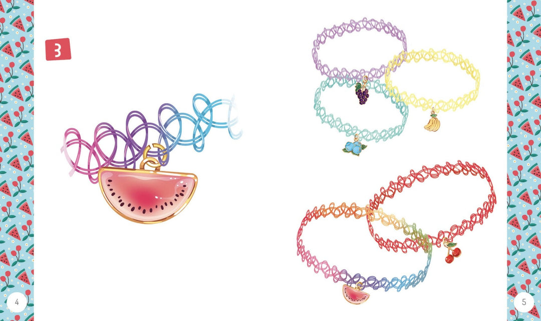 Bricolage Bijoux fruités Auzou Édition Mlle et Coco