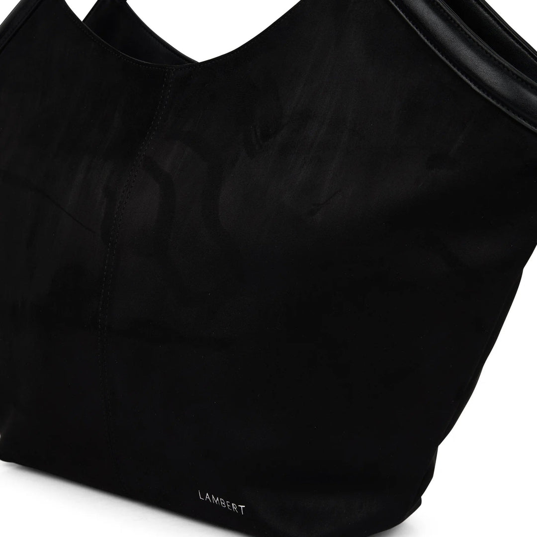 sac Lambert Alison suède noir fourre-tout Mlle et Coco