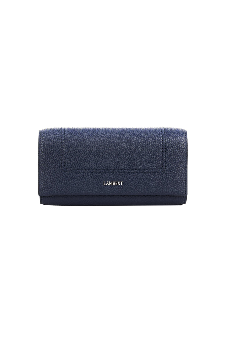 porte feuille Alondra Marine cuir vegan Lambert Mlle et Coco