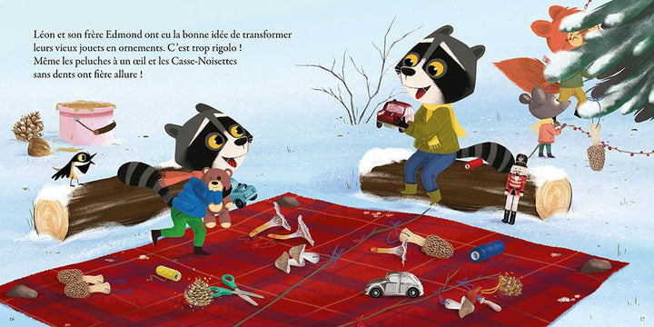 Livre Léon le raton le noel du sapin moche Auzou Mlle et Coco