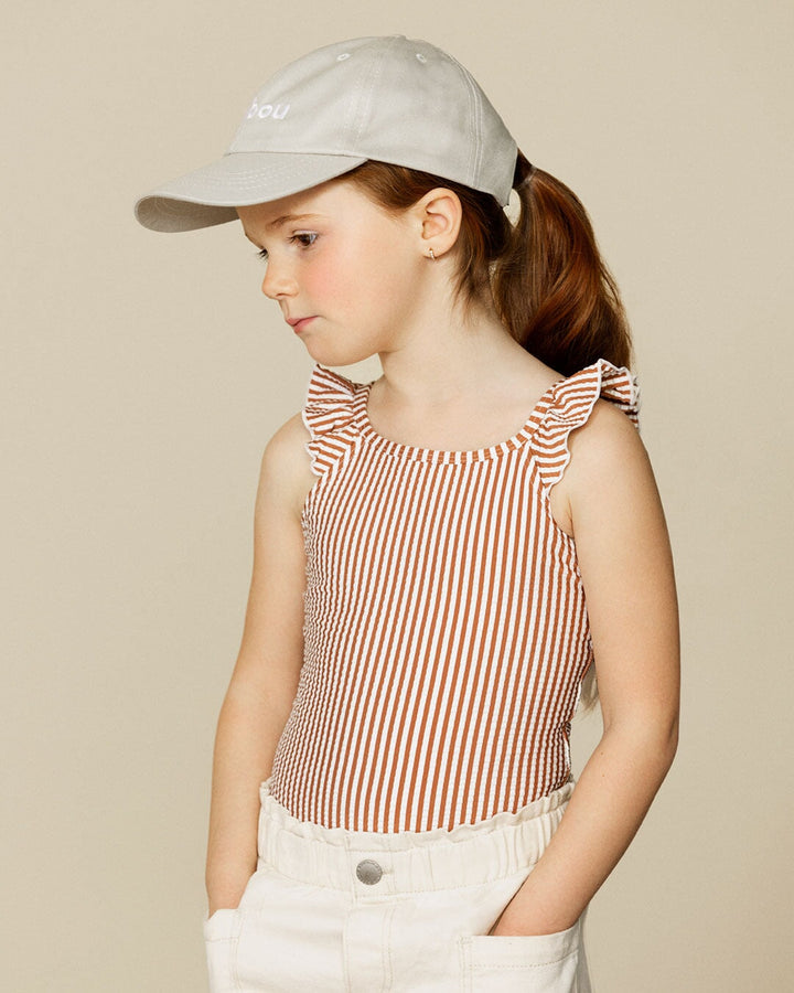 casquette baseball enfant ivoire Caribou compagnie québécoise Mlle et Coco