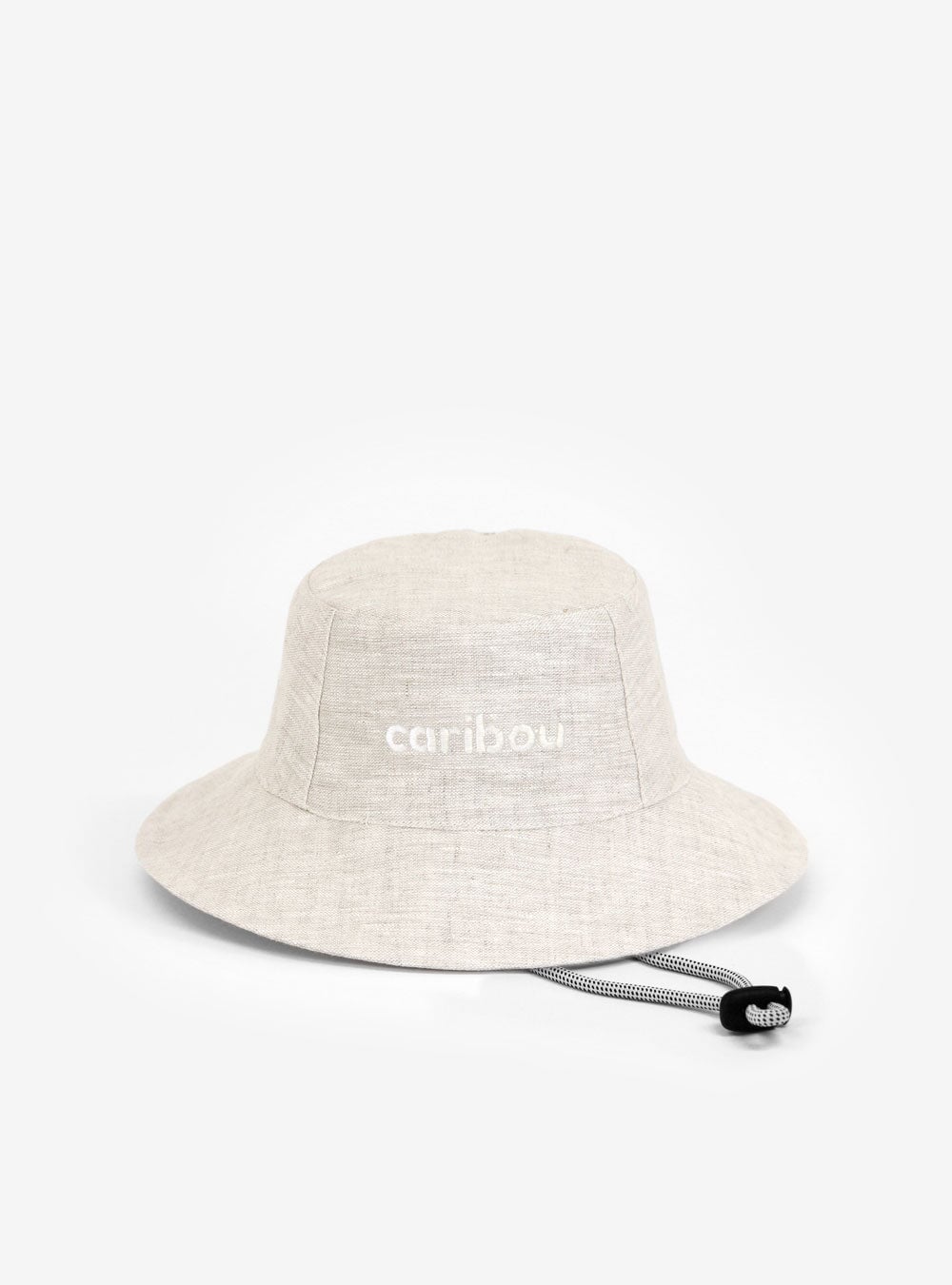 chapeau soleil lin caribou Écru Compagnie québécoise Mlle et Coco