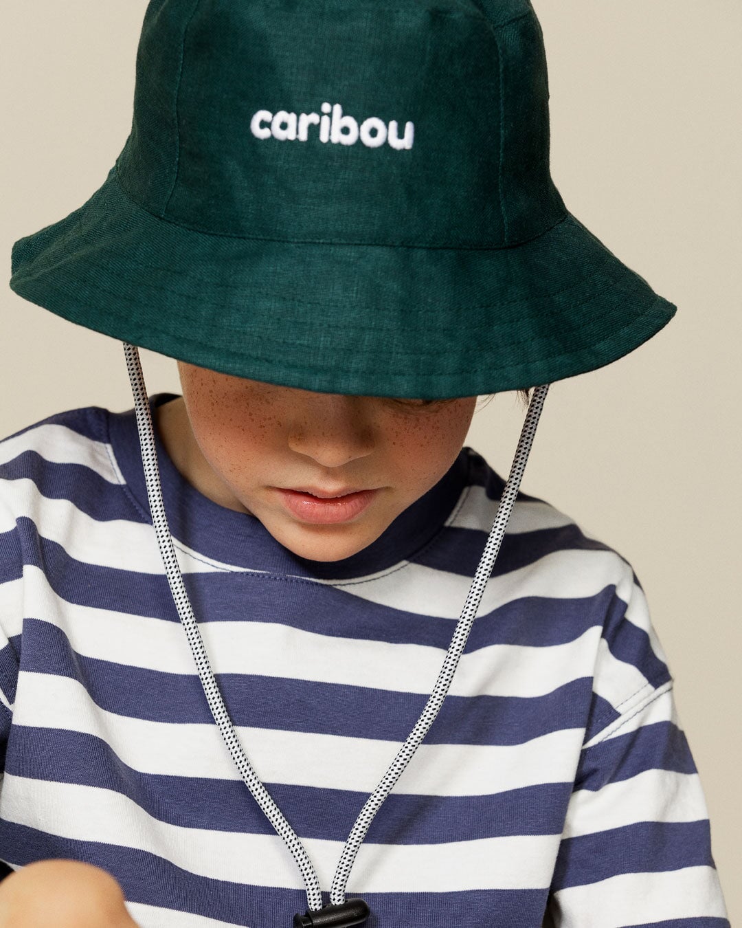 chapeau soleil été lin Caribou sapin Mlle et Coco 