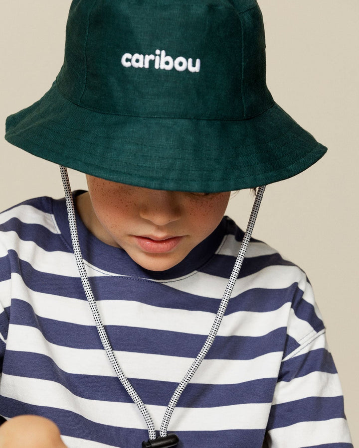 chapeau soleil été lin Caribou sapin Mlle et Coco 