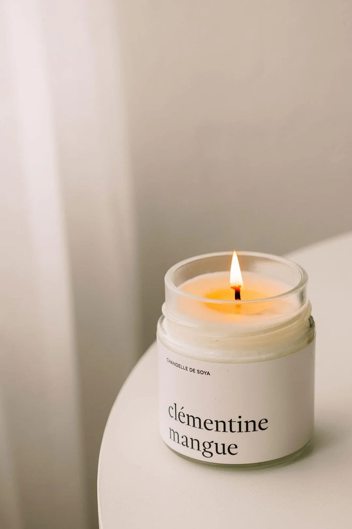 Chandelle de soya, Marée Chandelle parfum de clémentine et mangue