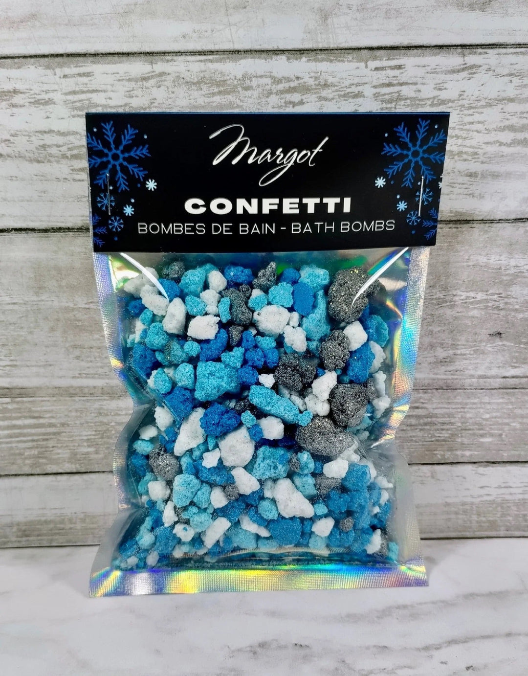 Confettis Glace Bleue, bombe de bain Margot