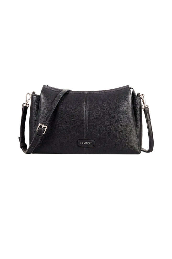 sac bandouliere cuir vegan noir Lambert Eleonore Mlle et Coco
