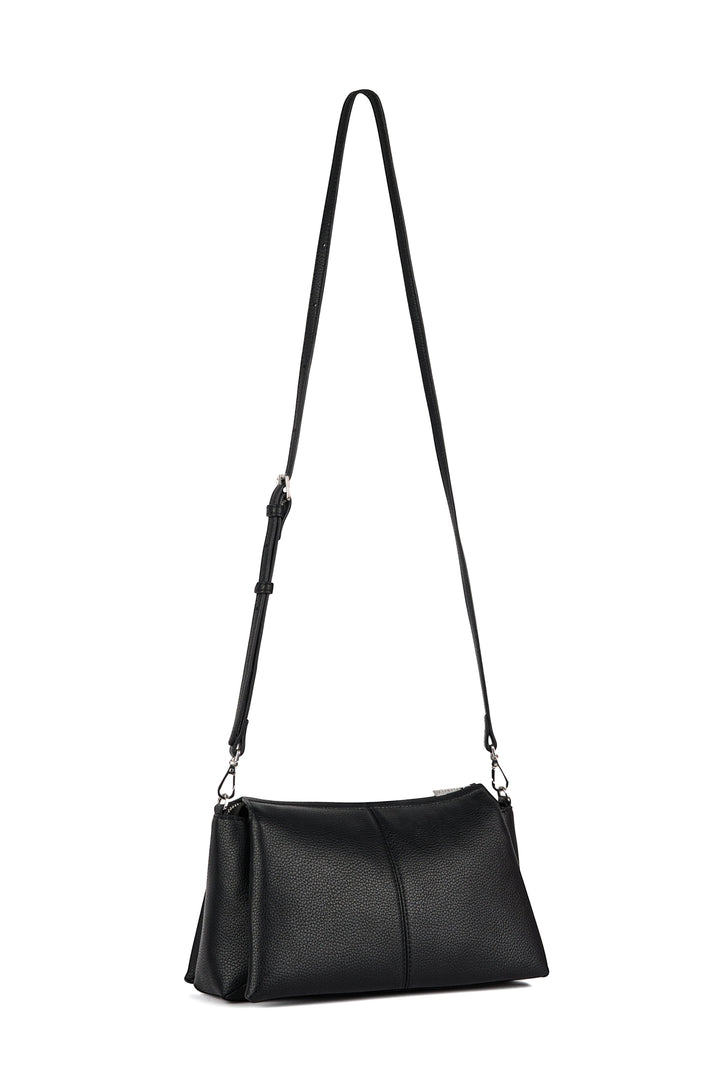 sac bandouliere cuir vegan noir Lambert Eleonore Mlle et Coco