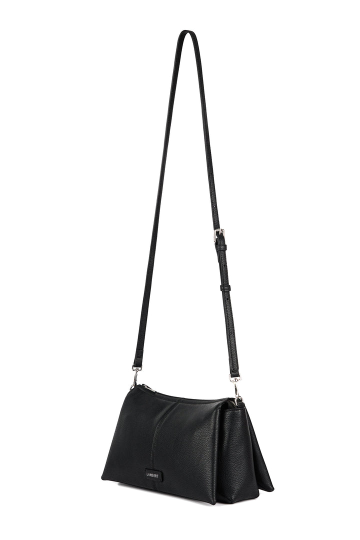 sac bandouliere cuir vegan noir Lambert Eleonore Mlle et Coco