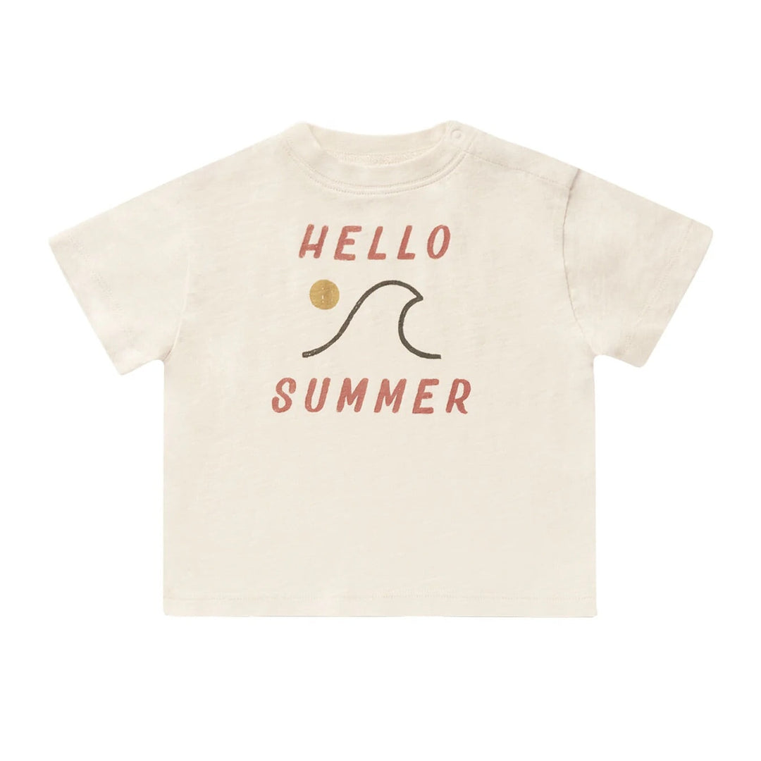 T-Shirt Hello Summer de Rylee &amp; Cru, vêtement enfant