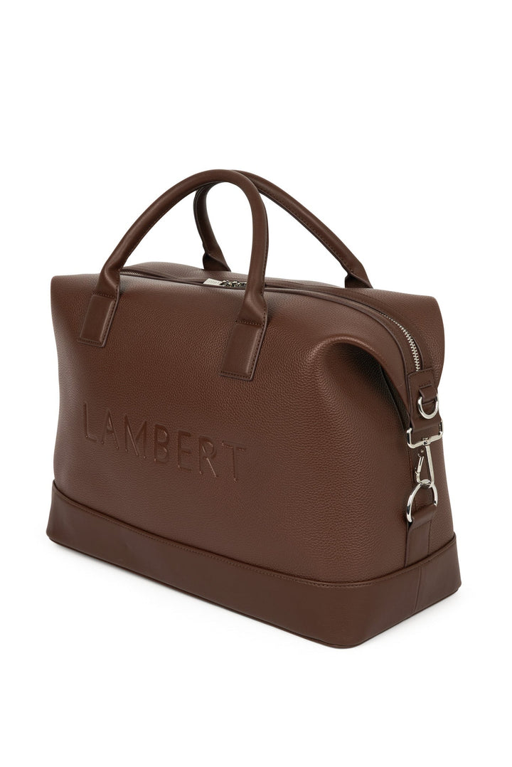 sac Mae Lambert chocolat voyage cuir vegan Mlle et Coco