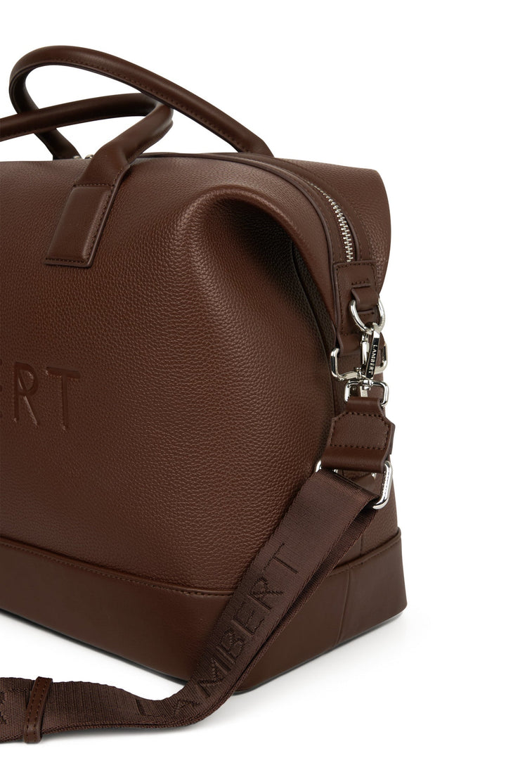 sac Mae Lambert chocolat voyage cuir vegan Mlle et Coco