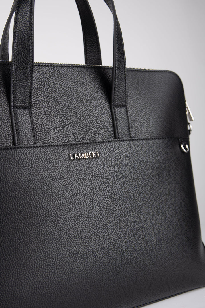 sac noir en cuir vegan Malorie Lambert Mlle et Coco