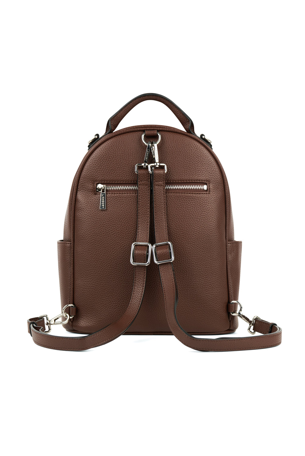 lambert sac à dos maude chocolat cuir vegan 