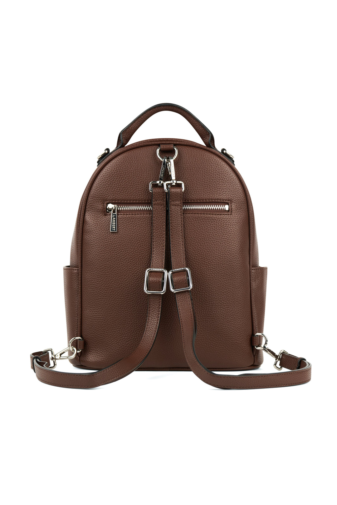 lambert sac à dos maude chocolat cuir vegan 