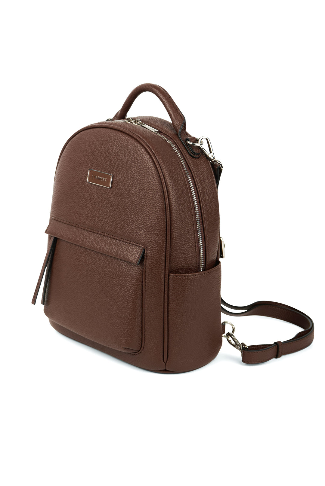 lambert sac à dos maude chocolat cuir vegan 