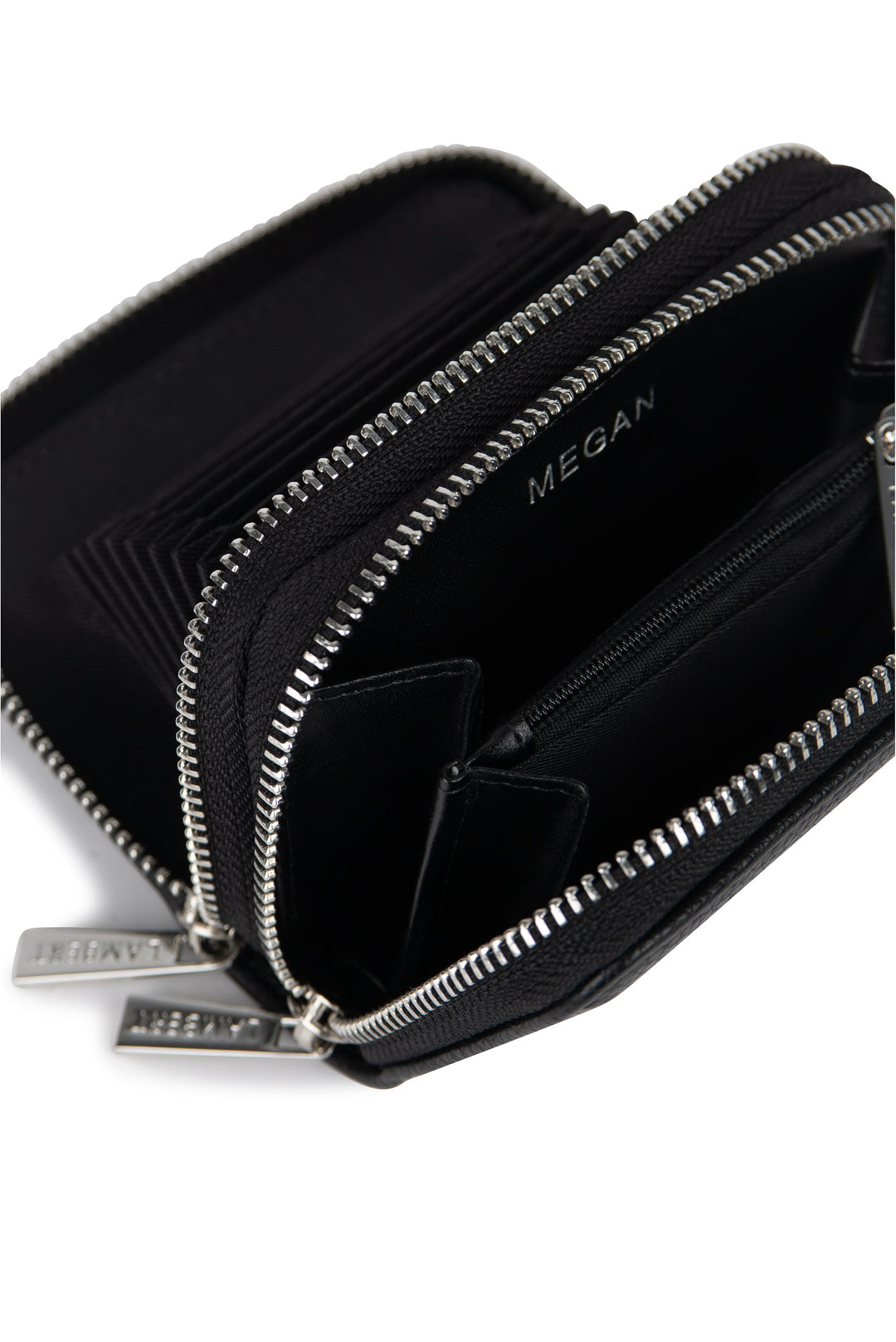 Portefeuille en cuir vegan - Megan noir - Lambert Accessoires parents Lambert 