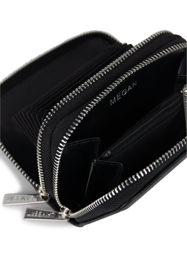 Portefeuille en cuir vegan - Megan noir - Lambert Accessoires parents Lambert 