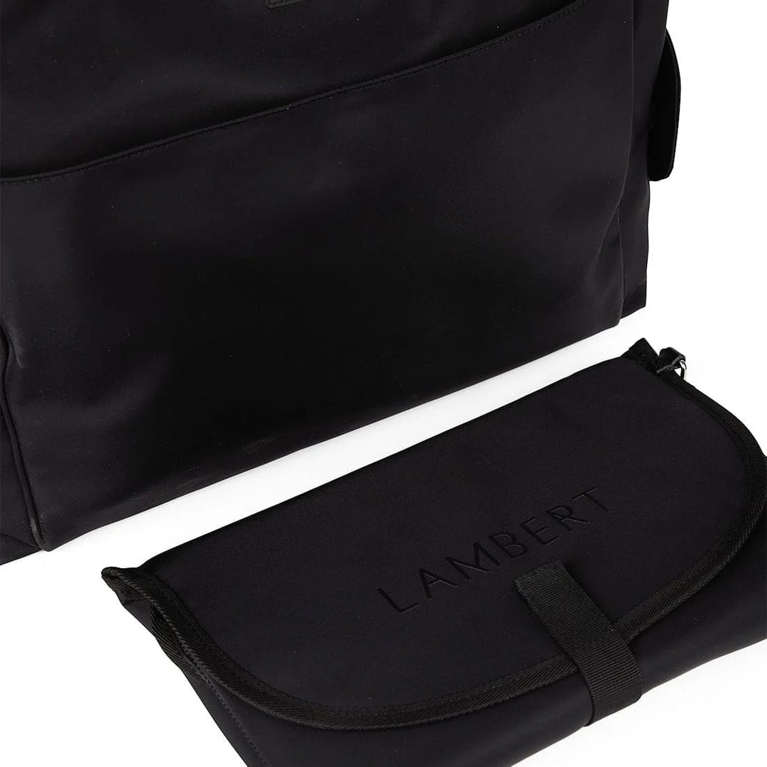 sac fourre-tout nylon noir maternité Milani Mlle et Coco