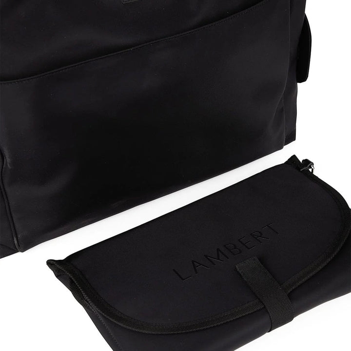 sac fourre-tout nylon noir maternité Milani Mlle et Coco