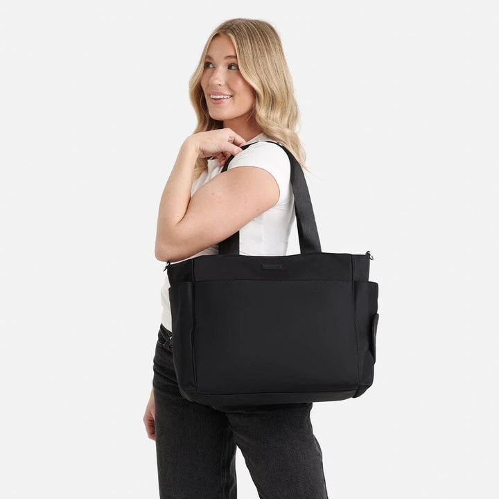 sac fourre-tout nylon noir maternité Milani Mlle et Coco