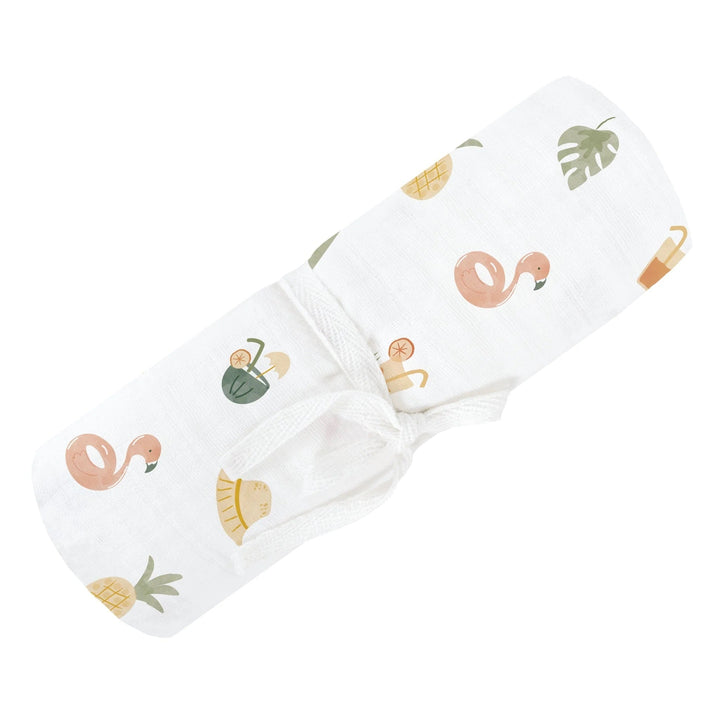 Mousseline motif Été de Perlimpinpin Mlle&amp;Coco
