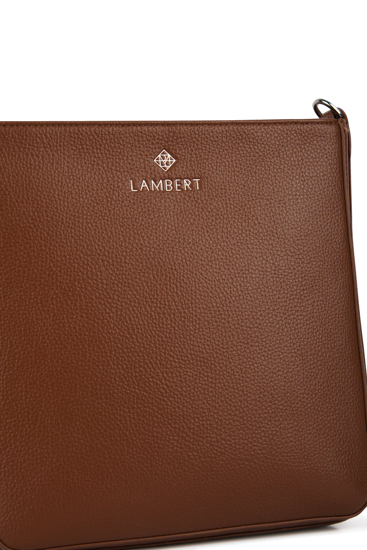 sac bandoulière cuir vegan hazelnut Mlle et Coco Lambert