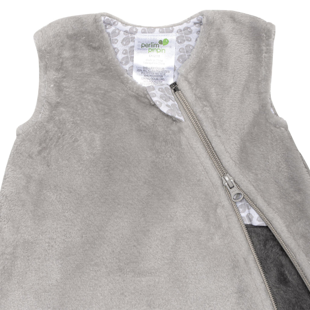 sac nuit peluche gris taupe uni perlimpinpin accessoire bébé