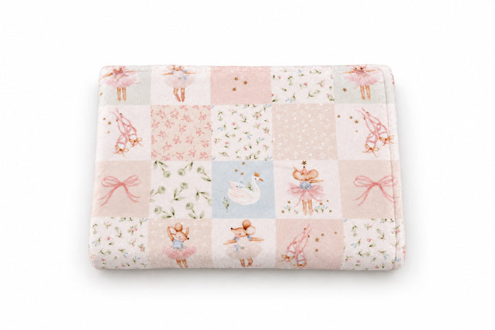 Couverture de minky Souris courtepointe Mlle et Coco