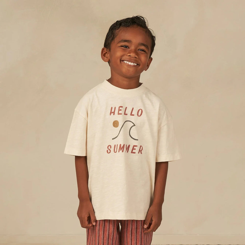 T-Shirt Hello Summer de Rylee & Cru, vêtement enfant