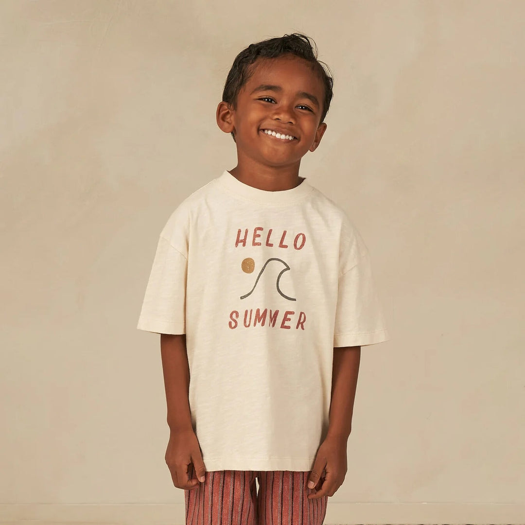 T-Shirt Hello Summer de Rylee &amp; Cru, vêtement enfant